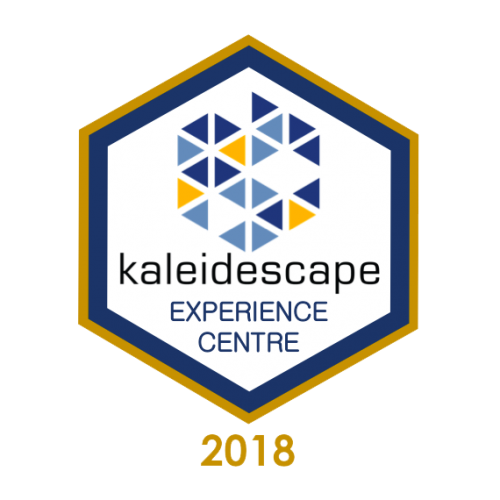 Kaledescae badge for home cinema Showroom